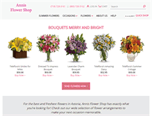 Tablet Screenshot of annisflorals.com